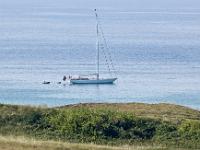 Presqu'île de Crozon  Bateau au mouillage