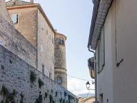 La Bastide des Jourdans  Le château et la rue dite sous Château ...