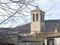 Lachau  Le clocher de l'église Saint Martin 1/2
