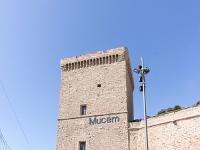 MUCEM Marseille  Entrée du MUCEM par la Tour du Roy René du fort St Jean