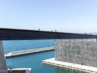 MUCEM Marseille  Passerelle entre le fort St Jean et le MUCEM (115 m de long )