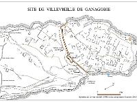 plan-de-villevieille  Le site médiéval de Villevieille (castrum de Podio en 1206) et son rempart au Nord du plateau ...