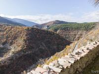 Pomet (Ht Alpes)  Vue sur les gorges de la Méouge depuis le cimetière