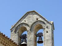 Salagon  Le clocher-mur de l'église ...