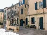 Régusse (Var)  Place de l'Horloge