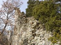 Châteauneuf-Val-St-Donat - Vieux village  Vestiges des fortifications Ouest