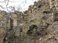 Châteauneuf-Val-St-Donat - Vieux village  Mur intérieur d'une bâtisse