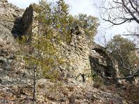 Le Château  Remparts Ouest. Au dessus se trouvent l'avant-cour et la cour d'honneur